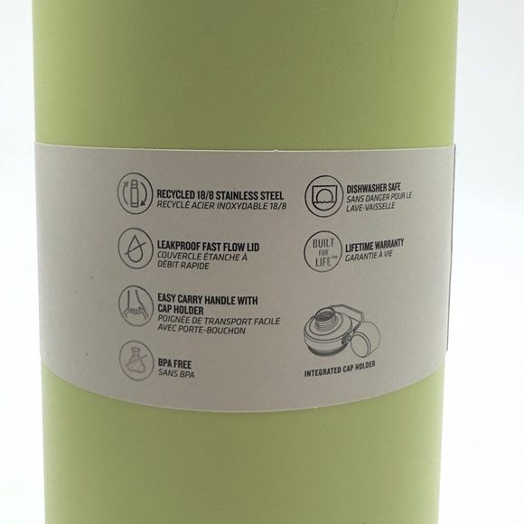 STANLEY Aerolight Iceflow Water Bottle 50 oz, 1.5 L - Citron - Fast Flow Lid - Picture 6 of 7